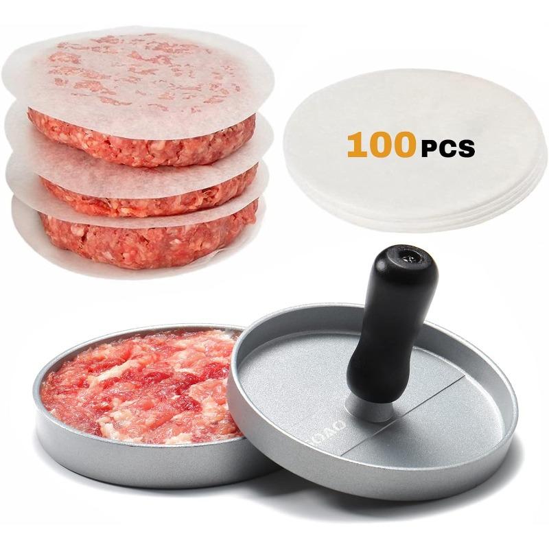 Hamburger Patty Press Stainless Steel with Waxed Paper Non-Stick Stuffed Hamburger Patty Beef Patty Press Kitchen Accessories
Hamburger Patty Press Stainless Steel with Waxed Paper Non-Stick Stuffed Hamburger Patty Beef Patty Press Kitchen Accessories