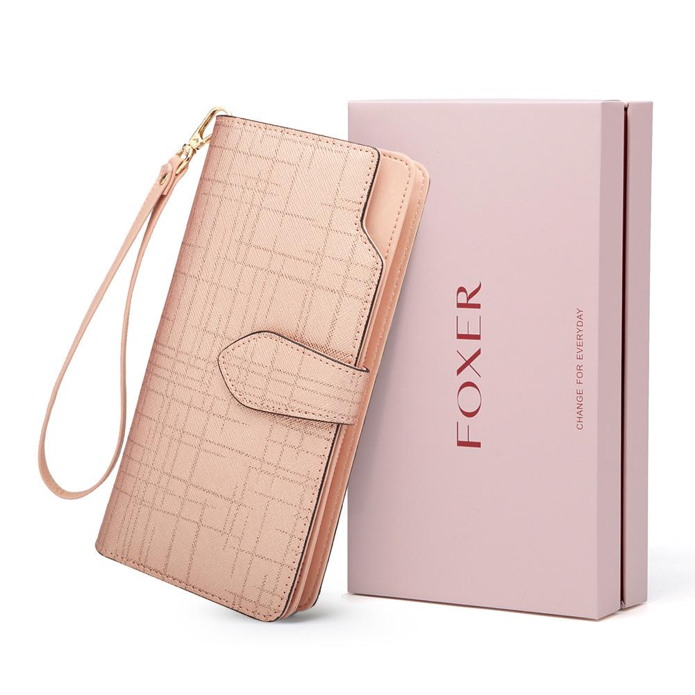 Женский роскошный двухслойный длинный клатч-кошелек из коровьей кожи 2024 года розового золота
Женский роскошный двухслойный длинный клатч-кошелек из коровьей кожи 2024 года розового золота