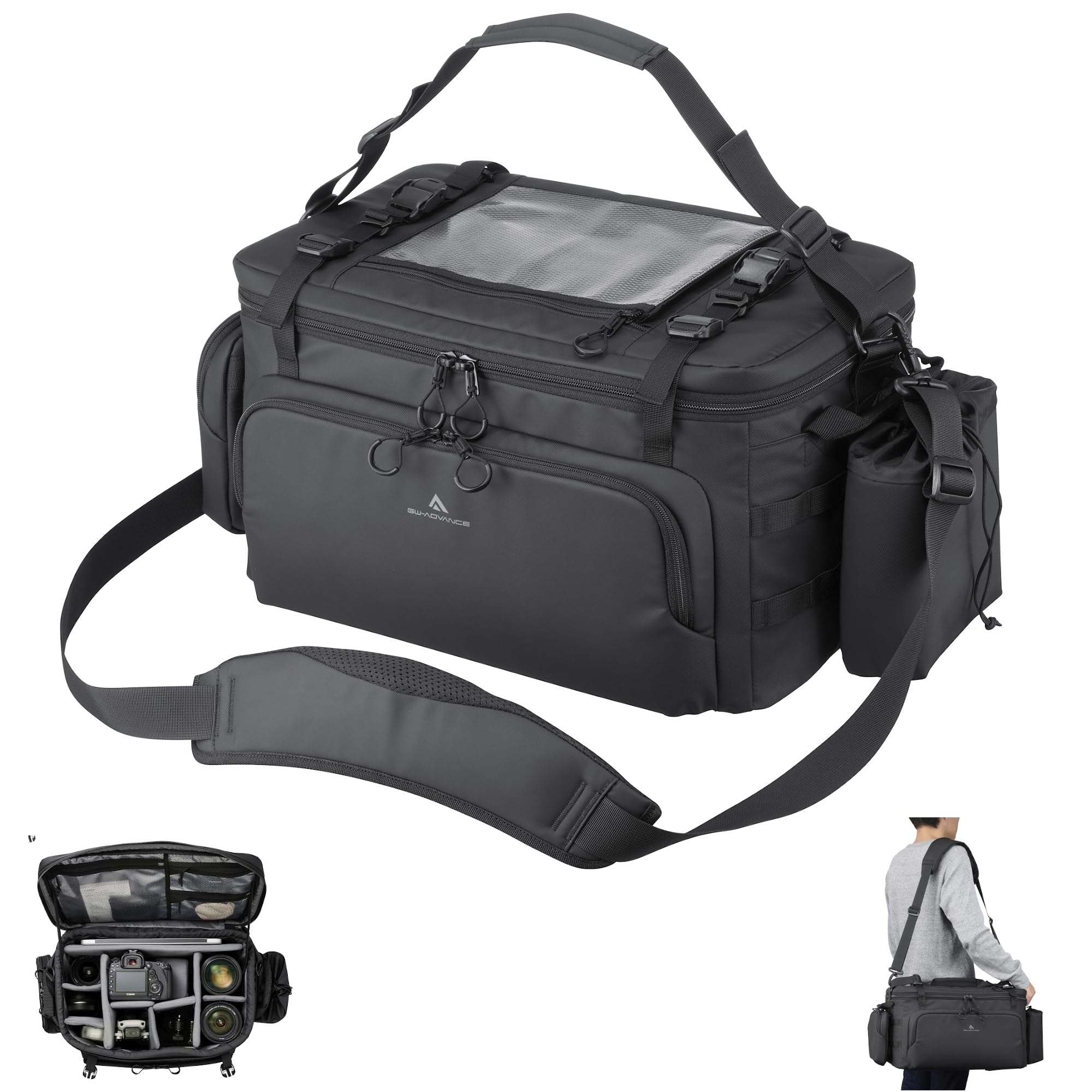 Hakuba Camera Bag Tank Shoulder Bag 26 AZ Black Professional large shoulder bag for mobility and expandability Square design that saves space
Hakuba Camera Bag Tank Shoulder Bag 26 AZ Black Professional large shoulder bag for mobility and expandability Square design that saves space