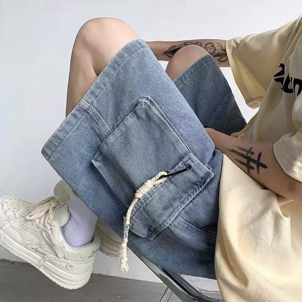Men s Casual American-Style Denim Cargo Shorts - Summer Lightweight, Loose, Straight-Leg Design L светло-синий
Men s Casual American-Style Denim Cargo Shorts - Summer Lightweight, Loose, Straight-Leg Design L светло-синий
