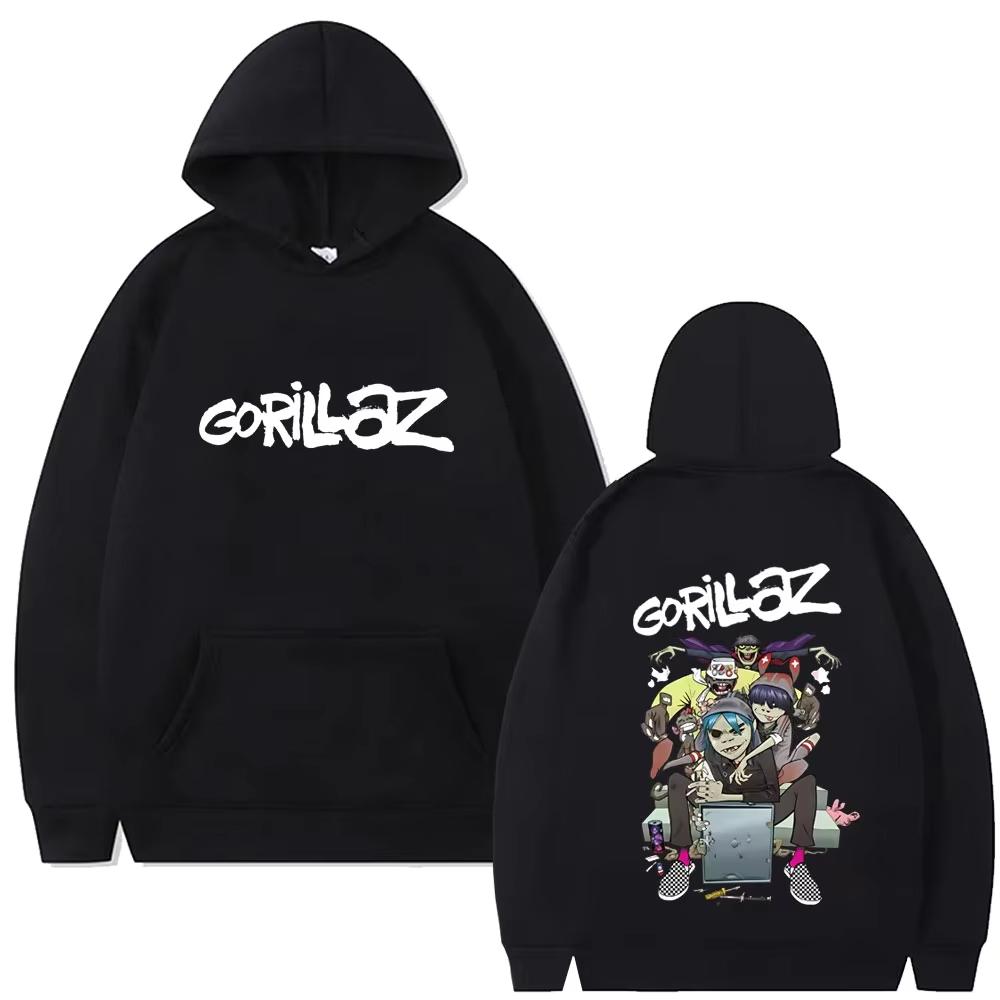 Limited Rock Band Gorillaz Hoodies Men Women Punk Oversized Hooded Tracksuit Male Fashion Retro Gothic Hoodie S
Limited Rock Band Gorillaz Hoodies Men Women Punk Oversized Hooded Tracksuit Male Fashion Retro Gothic Hoodie S