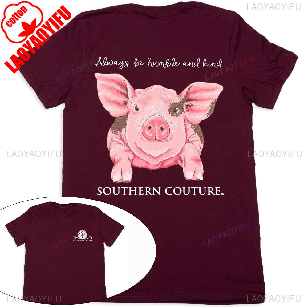 2025 Classic Humble Kind Farm Pig Womens Classic Fit TShirt Maroon Summer Unisex Loose Breathable Camisetas Graphic T Shirts S
2025 Classic Humble Kind Farm Pig Womens Classic Fit TShirt Maroon Summer Unisex Loose Breathable Camisetas Graphic T Shirts S