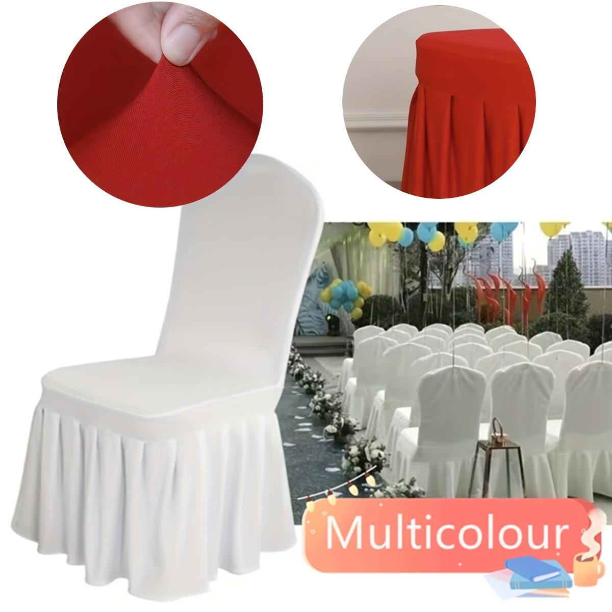 Pleated Skirt Stretch Chair Cover with Bow for Weddings & Banquets Champagne Bow-Free Decoration Band
Pleated Skirt Stretch Chair Cover with Bow for Weddings & Banquets Champagne Bow-Free Decoration Band