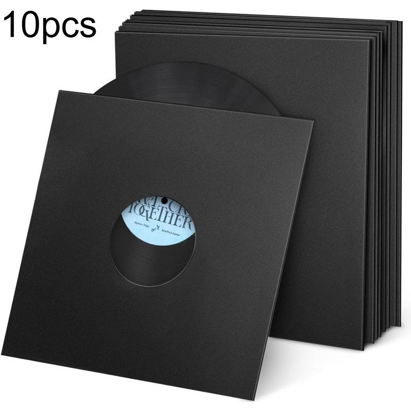 10 Black Paper Sleeves for 12-Inch Records, Matte Black Thick Cardboard Covers for 33 RPM Records,Suitable for Storage Sleeves
10 Black Paper Sleeves for 12-Inch Records, Matte Black Thick Cardboard Covers for 33 RPM Records,Suitable for Storage Sleeves