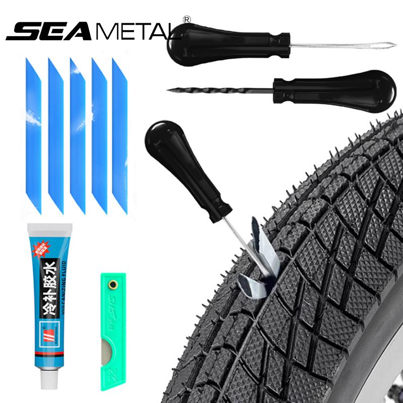 SEAMETAL Tire Repair Glue Motorcycle Bike Vacuum Tyre Puncture Repairing Rubber Adhesive Tyre Quick Repair Tool Kit 1 set
SEAMETAL Tire Repair Glue Motorcycle Bike Vacuum Tyre Puncture Repairing Rubber Adhesive Tyre Quick Repair Tool Kit 1 set
