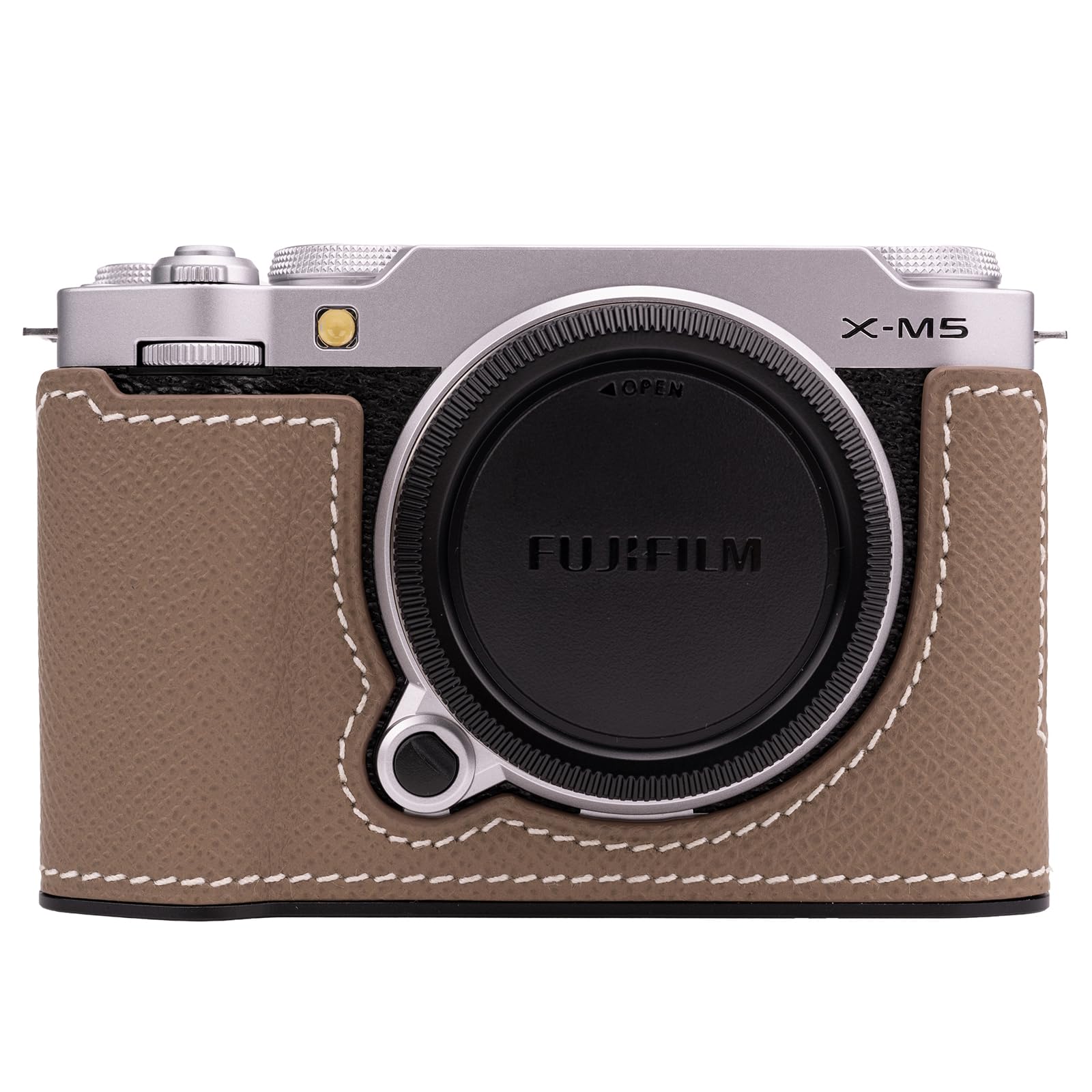 CLC handmade compatible FUJIFILM Fuji X-M5 dedicated camera case camera cover camera bag genuine leather head layer cowhide body + metal base plate 
CLC handmade compatible FUJIFILM Fuji X-M5 dedicated camera case camera cover camera bag genuine leather head layer cowhide body + metal base plate