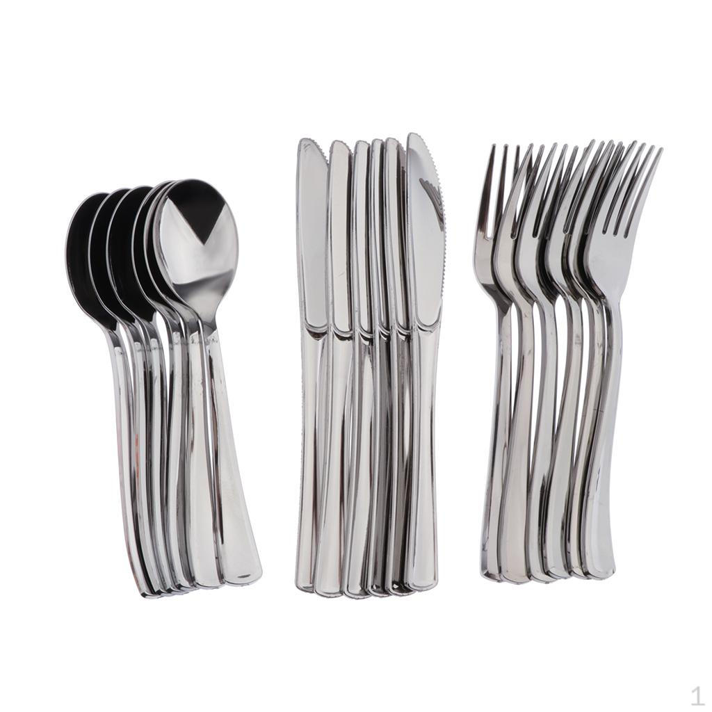1 Plastic Cutlery Kits, Disposable Silverware Heavyweight Clear Combo, Flatware Crystal Silver
1 Plastic Cutlery Kits, Disposable Silverware Heavyweight Clear Combo, Flatware Crystal Silver
