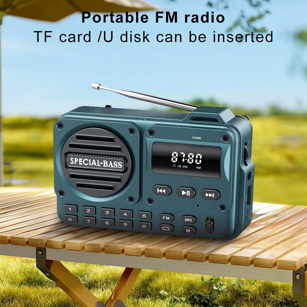 Portable FM Radio Rechargeable Digital Radio Recorder with LED Display Bluetooth Wireless MP3 Speaker LCD Display Elderly Radio
Portable FM Radio Rechargeable Digital Radio Recorder with LED Display Bluetooth Wireless MP3 Speaker LCD Display Elderly Radio
