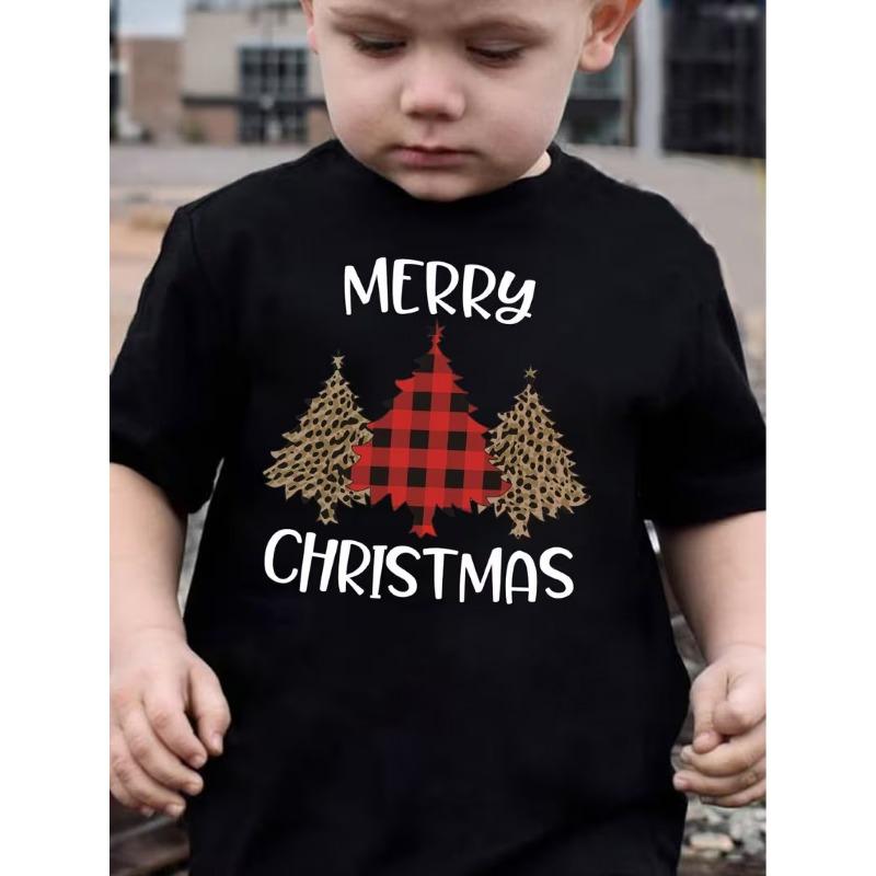 European Size Boys Crew Neck Short Sleeved T Shirt with Christmas Tree and English Patterns 98cm чёрный
European Size Boys Crew Neck Short Sleeved T Shirt with Christmas Tree and English Patterns 98cm чёрный