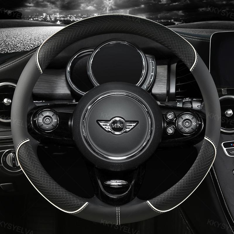 Leather Car Steering Wheel Cover for MINI Cooper R56 Clubman Countryman Clubvan Coupe Auto
Leather Car Steering Wheel Cover for MINI Cooper R56 Clubman Countryman Clubvan Coupe Auto