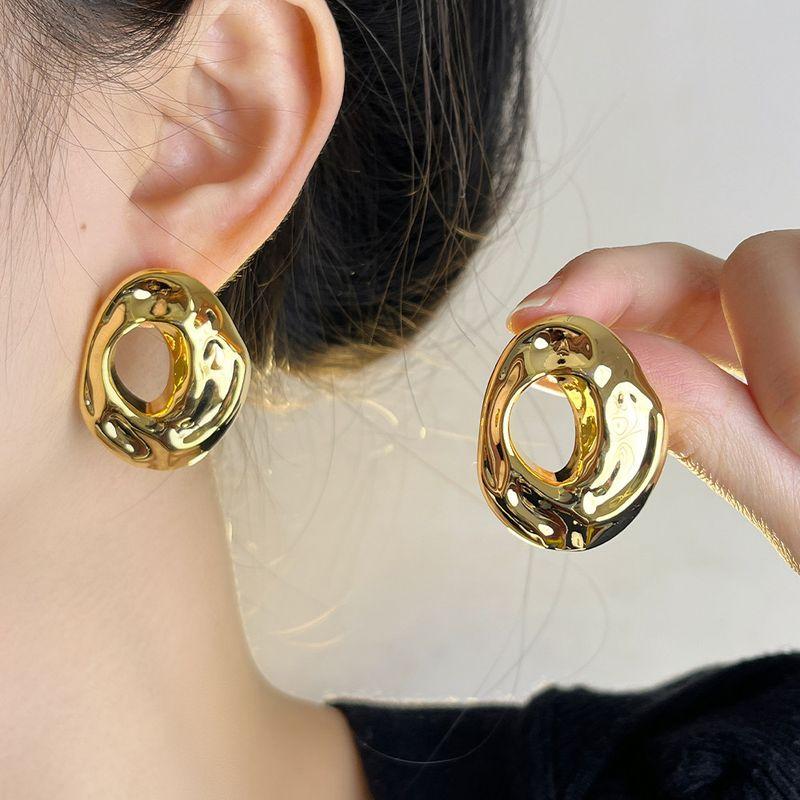 Zhang Xiaofei Star Same Style Metallic Large Earrings Female Fashion Niche Style Fancy Lava Silver Needle Water Drop Ear Studs Golden Pair
Zhang Xiaofei Star Same Style Metallic Large Earrings Female Fashion Niche Style Fancy Lava Silver Needle Water Drop Ear Studs Golden Pair