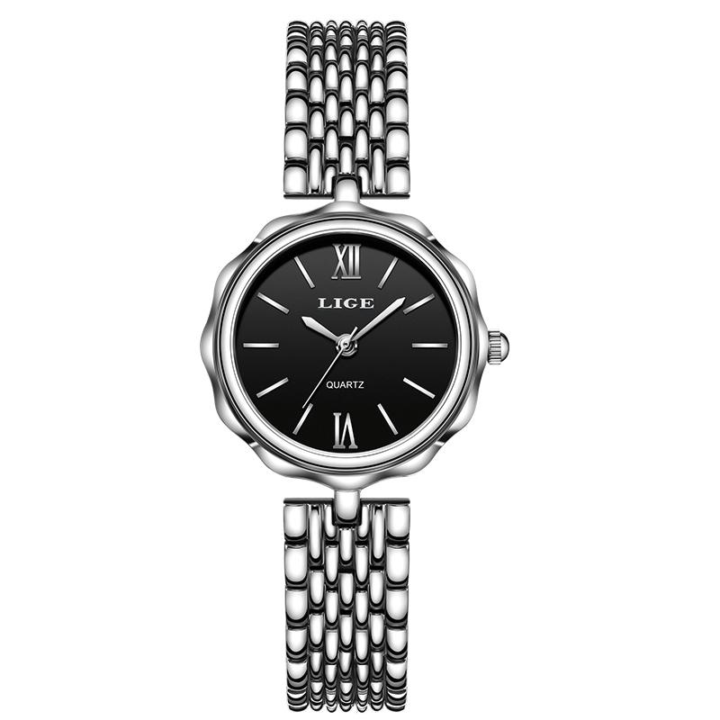 LIGE Fashion Women Watch Light Luxury Business Stainless Steel Waterproof Women s Quartz Watch срібний/синій
LIGE Fashion Women Watch Light Luxury Business Stainless Steel Waterproof Women s Quartz Watch срібний/синій