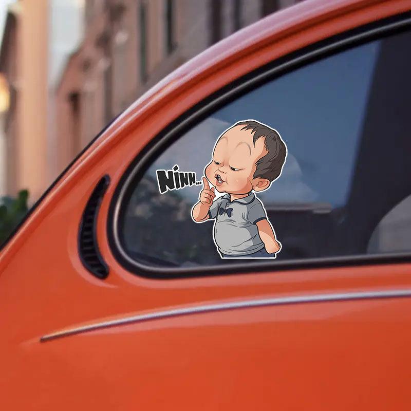2Pcs Waterproof Funny Car Decal 10X10Cm Cartoon Baby Ninn Vinyl Sticker For Auto Laptop Helmet Bumper Decoration one size
2Pcs Waterproof Funny Car Decal 10X10Cm Cartoon Baby Ninn Vinyl Sticker For Auto Laptop Helmet Bumper Decoration one size