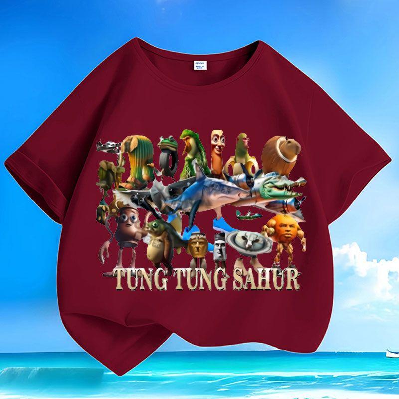 Children s Short-sleeved Tungtungsahur Wooden Stick Figure Top Summer Loose Top for Boys and Girls 160
Children s Short-sleeved Tungtungsahur Wooden Stick Figure Top Summer Loose Top for Boys and Girls 160