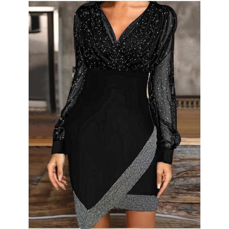 IHUASU Fashion Autumn Winter Solid Color Print Long Sleeve V-Neck Casual Dresses International design S чёрный
IHUASU Fashion Autumn Winter Solid Color Print Long Sleeve V-Neck Casual Dresses International design S чёрный