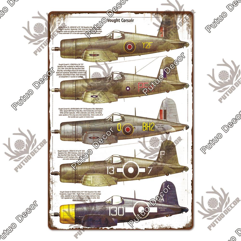 Декор Самолет Винтаж Жестяная Вывеска Металлическая Вывеска Декоративная Табличка Настенный Декор Мужская Пещера Комната Домашний Клуб Тарелка 7.8x11.8inch