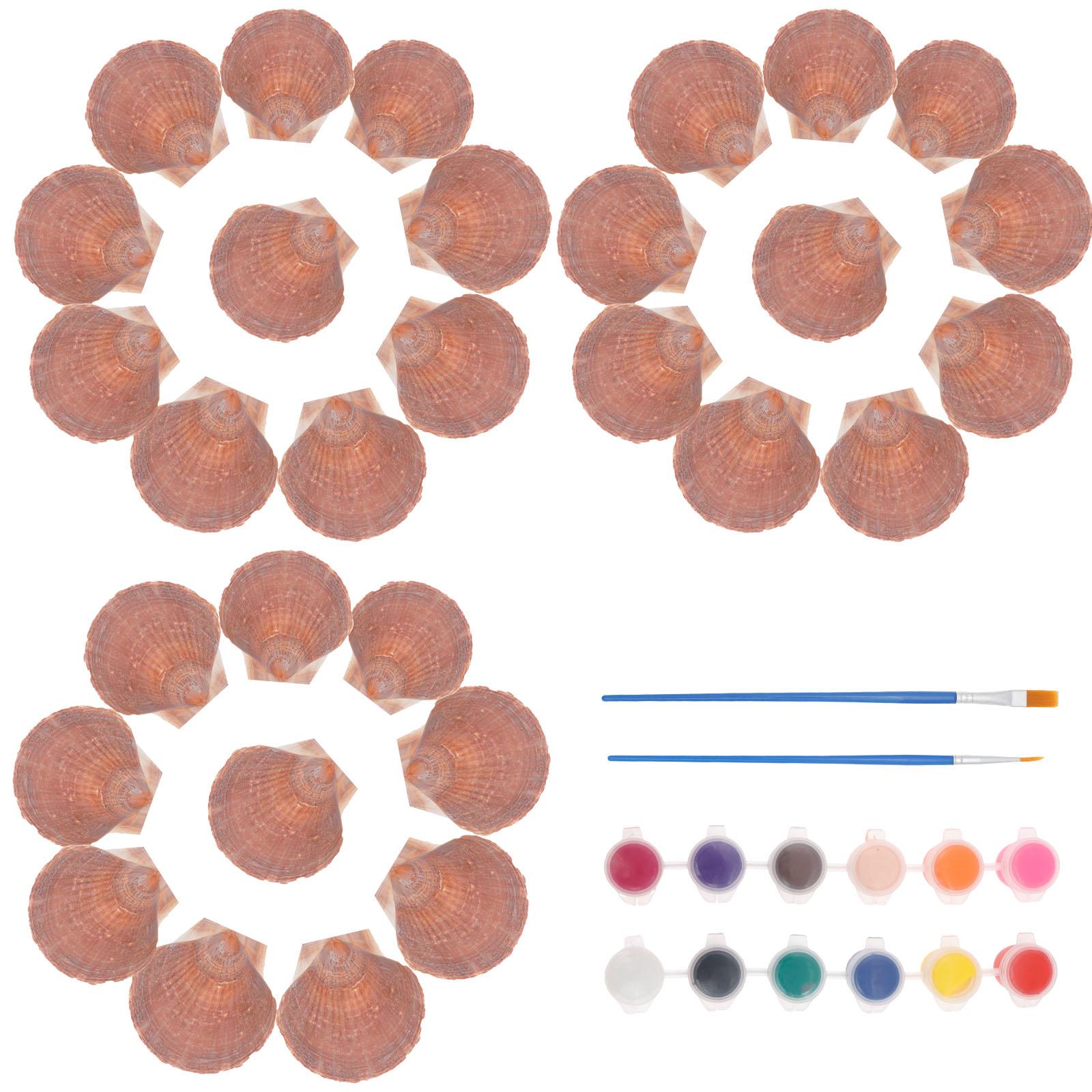 Набор из 30 штук ракушек гребешков от 2,76 до 3,35 дюймов, декоративные обработанные ракушки морские фиолетово-красные с краской и кистью для самостоятельной росписи
Набор из 30 штук ракушек гребешков от 2,76 до 3,35 дюймов, декоративные обработанные ракушки морские фиолетово-красные с краской и кистью для самостоятельной росписи