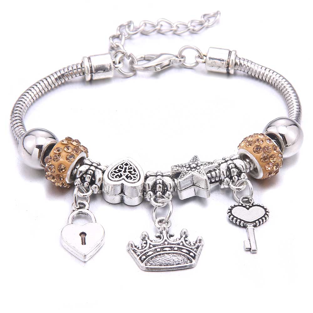 2025 New Charm Bracelet & Bangles Zircon white butterfly Crown Beads Bracelets Brands Bracelets Fit Women Girl Gift
2025 New Charm Bracelet & Bangles Zircon white butterfly Crown Beads Bracelets Brands Bracelets Fit Women Girl Gift