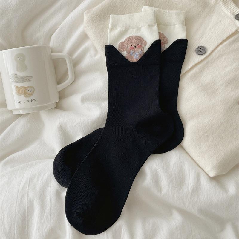 Ladies Spring and Autumn Cartoon Animal Mouth Wearing Tall Boneless Socks 1 pair чорний
Ladies Spring and Autumn Cartoon Animal Mouth Wearing Tall Boneless Socks 1 pair чорний