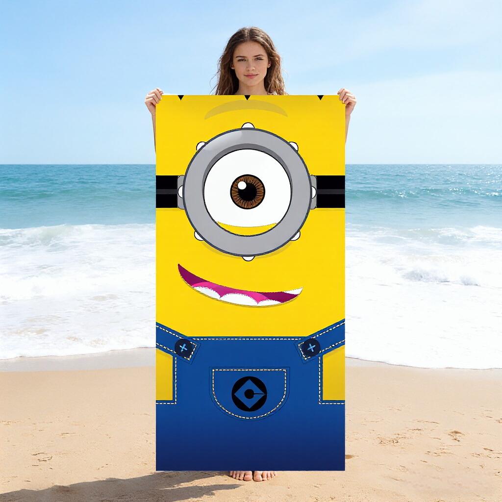 1pc Minions Microfiber Beach Towel, Lightweight Sand-Resistant, Multi-Use for Beach Yoga Camping Travel Pool Gym W30*H60(CM)
1pc Minions Microfiber Beach Towel, Lightweight Sand-Resistant, Multi-Use for Beach Yoga Camping Travel Pool Gym W30*H60(CM)