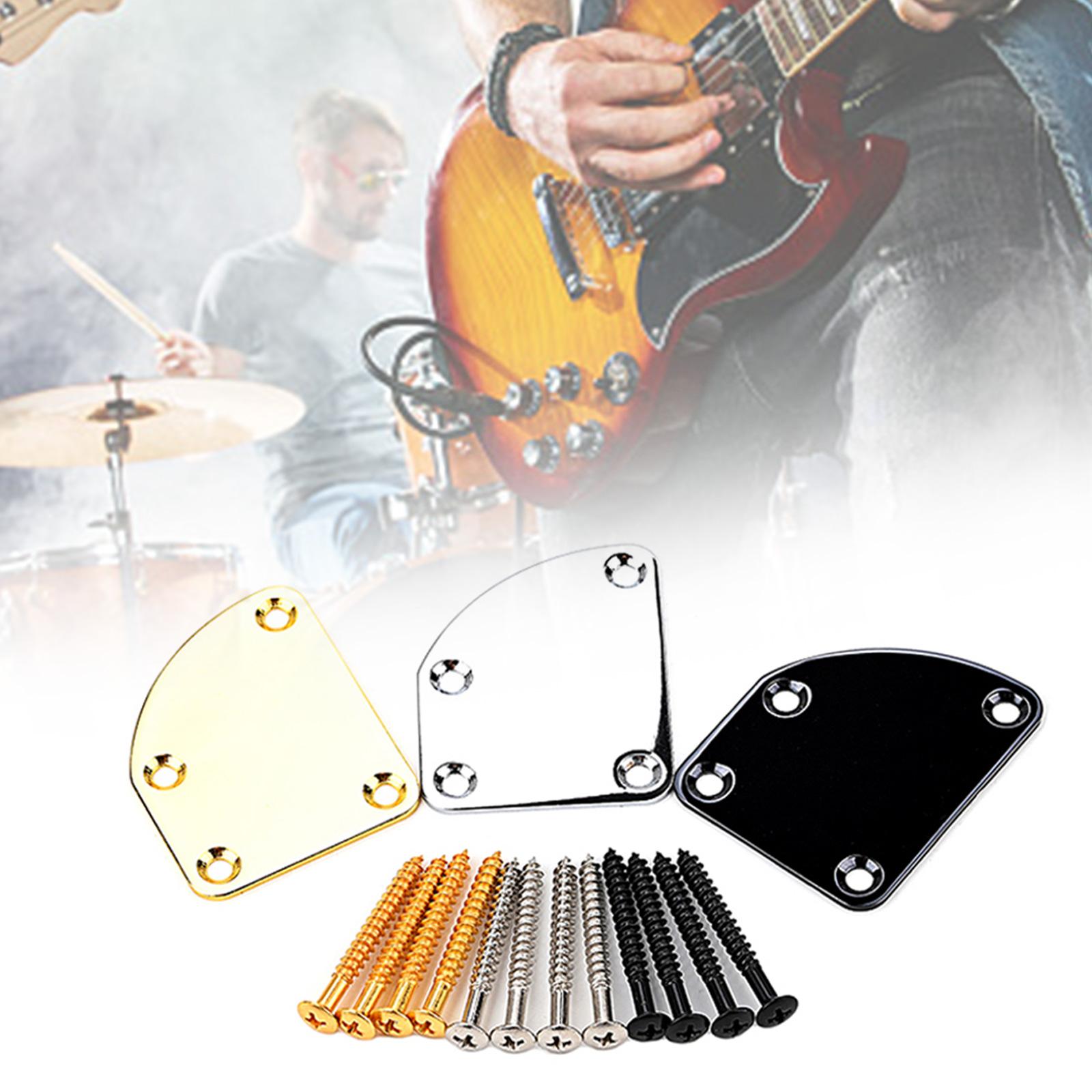 4 Holes Metal Guitar Bass Neck Plate with Screws Guitar Neck Joint Board Mounting Plate Electric Guitar Accessory срібний
4 Holes Metal Guitar Bass Neck Plate with Screws Guitar Neck Joint Board Mounting Plate Electric Guitar Accessory срібний