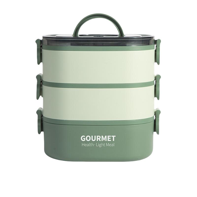 Ланч-бокс бенто, штабелируемый 3-слойный контейнер для еды, герметичный портативный бенто-бокс большой вместимости, бенто-бокс, пригодный для микроволновой печи 1&2500ml&3 зелёный
Ланч-бокс бенто, штабелируемый 3-слойный контейнер для еды, герметичный портативный бенто-бокс большой вместимости, бенто-бокс, пригодный для микроволновой печи 1&2500ml&3 зелёный