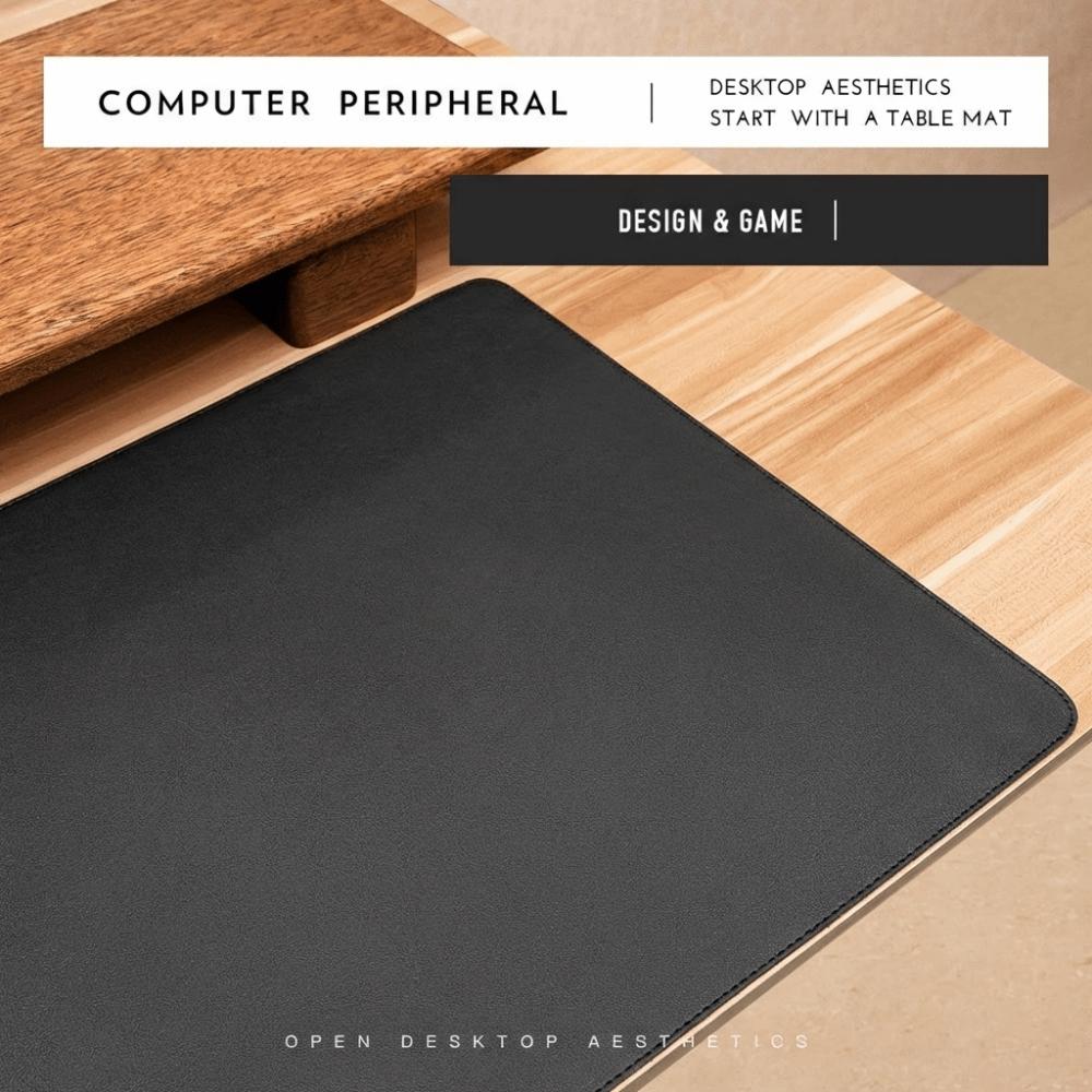 Easy to Clean Stitched Mouse Pad PU Leather Non-slip Laptop Computer Mousepad Extra Large Stain-resistant Writing Pad Students 60x30cm чорний
Easy to Clean Stitched Mouse Pad PU Leather Non-slip Laptop Computer Mousepad Extra Large Stain-resistant Writing Pad Students 60x30cm чорний