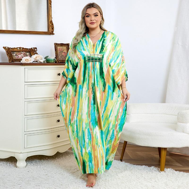 Женская мода лето весна цветной блок принт рукава 3/4 V-образный вырез средняя линия талии повседневные платья Size: One Size
Женская мода лето весна цветной блок принт рукава 3/4 V-образный вырез средняя линия талии повседневные платья Size: One Size