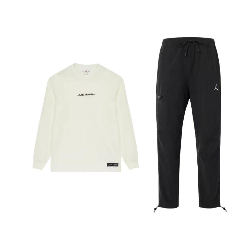 Jordan X A Ma Maniére Letter Print Crew Neck Long Sleeve T-Shirt And Elastic Waist Long Pants Casual Sports Set Men sets DQ7510-010+DJ9759-133 M
Jordan X A Ma Maniére Letter Print Crew Neck Long Sleeve T-Shirt And Elastic Waist Long Pants Casual Sports Set Men sets DQ7510-010+DJ9759-133 M