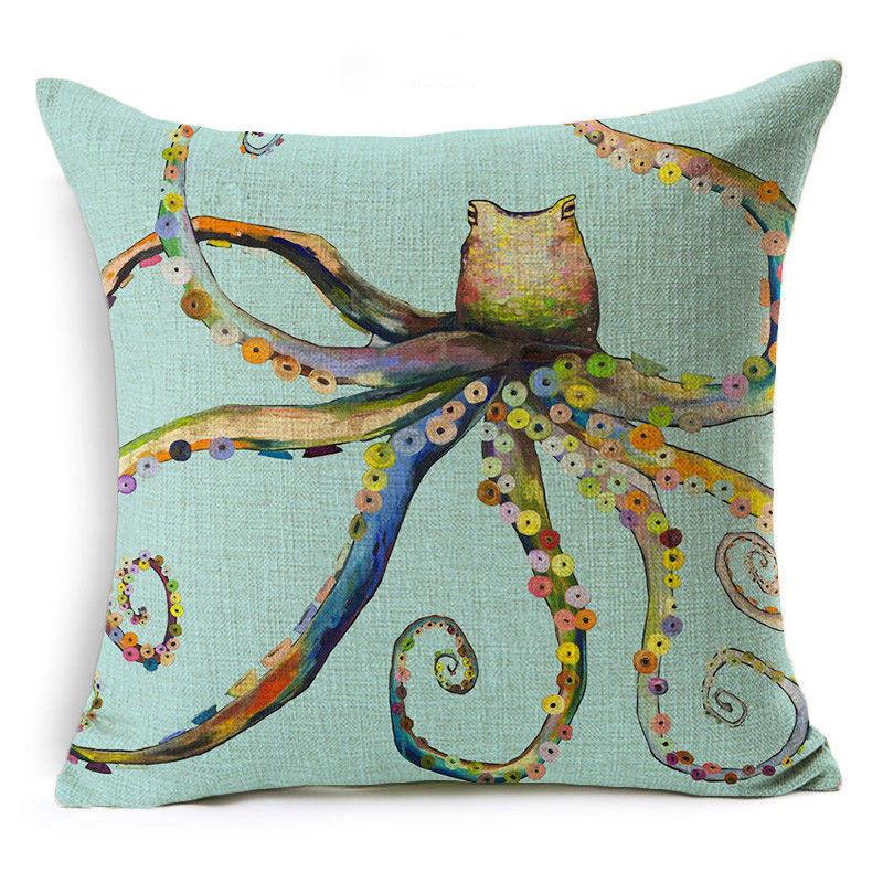Sea 18 Blue Animal Cotton Linen Sofa Pillow Case Cushion Cover Throw Decor Home #12 Octopus art
Sea 18 Blue Animal Cotton Linen Sofa Pillow Case Cushion Cover Throw Decor Home #12 Octopus art