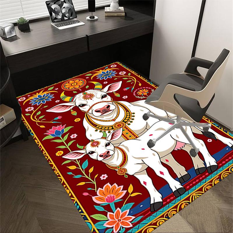 1PC Kamadhenu Calf Non-Slip Floor Carpet Compatible for Office&Living Room&Bedroom&Dining room - Flat - Weave Machine-S0337 60cm by 90cm
1PC Kamadhenu Calf Non-Slip Floor Carpet Compatible for Office&Living Room&Bedroom&Dining room - Flat - Weave Machine-S0337 60cm by 90cm