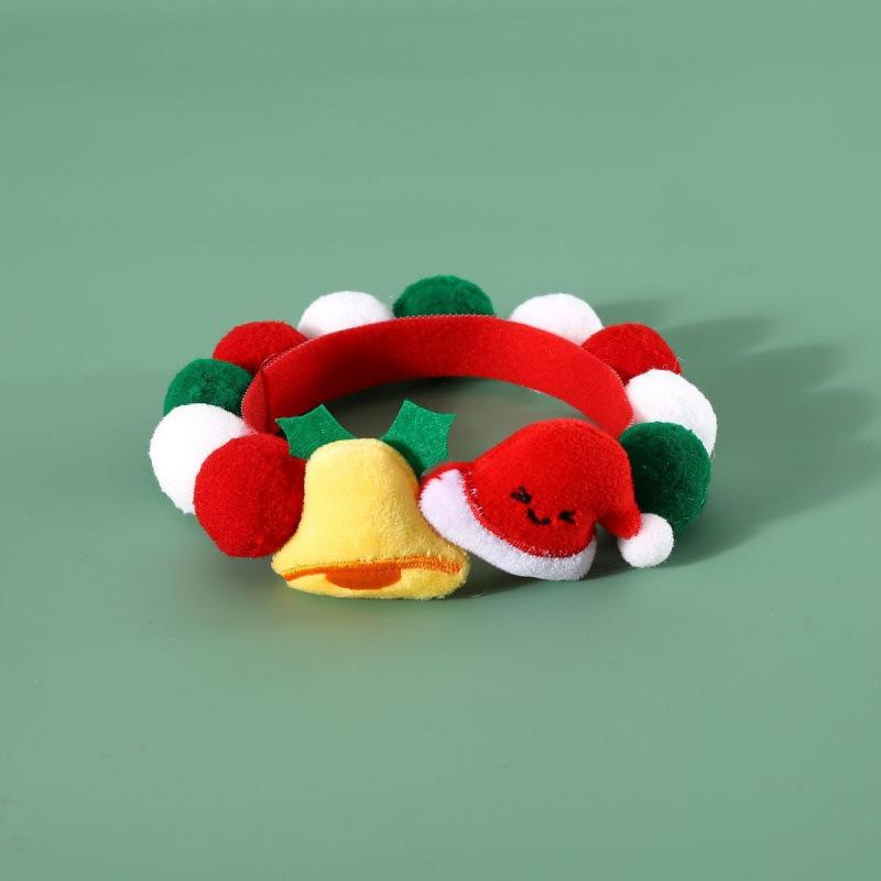 Christmas pet collar cute plush bells dog Christmas scarf colorful cat dog neckerchief decoration for role-playing Santa Claus S 29-37CM
Christmas pet collar cute plush bells dog Christmas scarf colorful cat dog neckerchief decoration for role-playing Santa Claus S 29-37CM