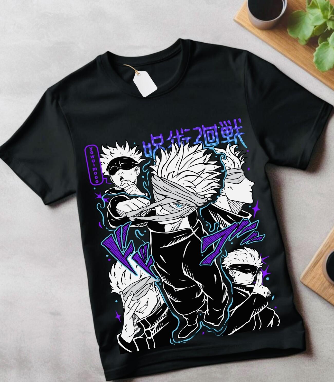 Gojo Satoru T-Shirt Mens Womens Tees Top Jujutsu Kaisen Sukuna Megumi Itadori Horror Shirt gift 2XL
Gojo Satoru T-Shirt Mens Womens Tees Top Jujutsu Kaisen Sukuna Megumi Itadori Horror Shirt gift 2XL