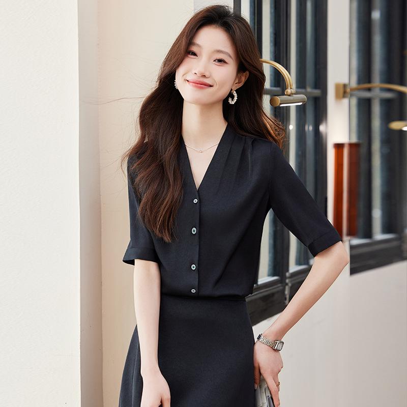 Women s Wrinkle-Resistant Chiffon V-Neck Short Sleeve Blouse - Professional Summer Top XXXL
Women s Wrinkle-Resistant Chiffon V-Neck Short Sleeve Blouse - Professional Summer Top XXXL