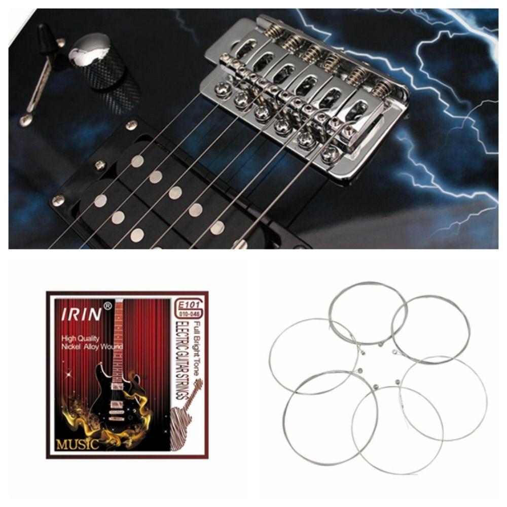 1 комплект струн для электрогитары из сплава цинка и никеля E101 Гитарные струны для бас-гитары Типы
1 комплект струн для электрогитары из сплава цинка и никеля E101 Гитарные струны для бас-гитары Типы