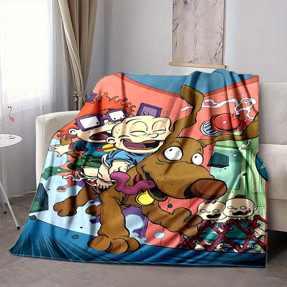 1pc Rugrats Characters Cozy Print Blanket Lightweight Warm Flannel Throw Blanket For Sofa, Bed, Living Room 80x120cm
1pc Rugrats Characters Cozy Print Blanket Lightweight Warm Flannel Throw Blanket For Sofa, Bed, Living Room 80x120cm