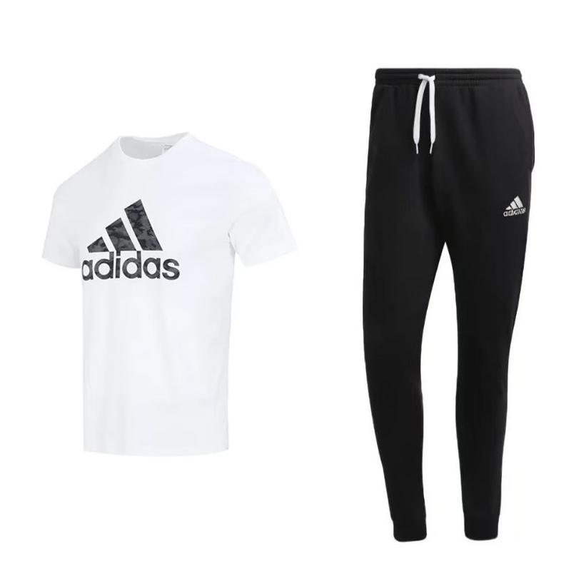 Adidas American Vintage High Street Solid Color Large Letter Logo Print Short Sleeve Tie Waist Pants Casual Sports Set Men sets HA7212+HA7212 S
Adidas American Vintage High Street Solid Color Large Letter Logo Print Short Sleeve Tie Waist Pants Casual Sports Set Men sets HA7212+HA7212 S