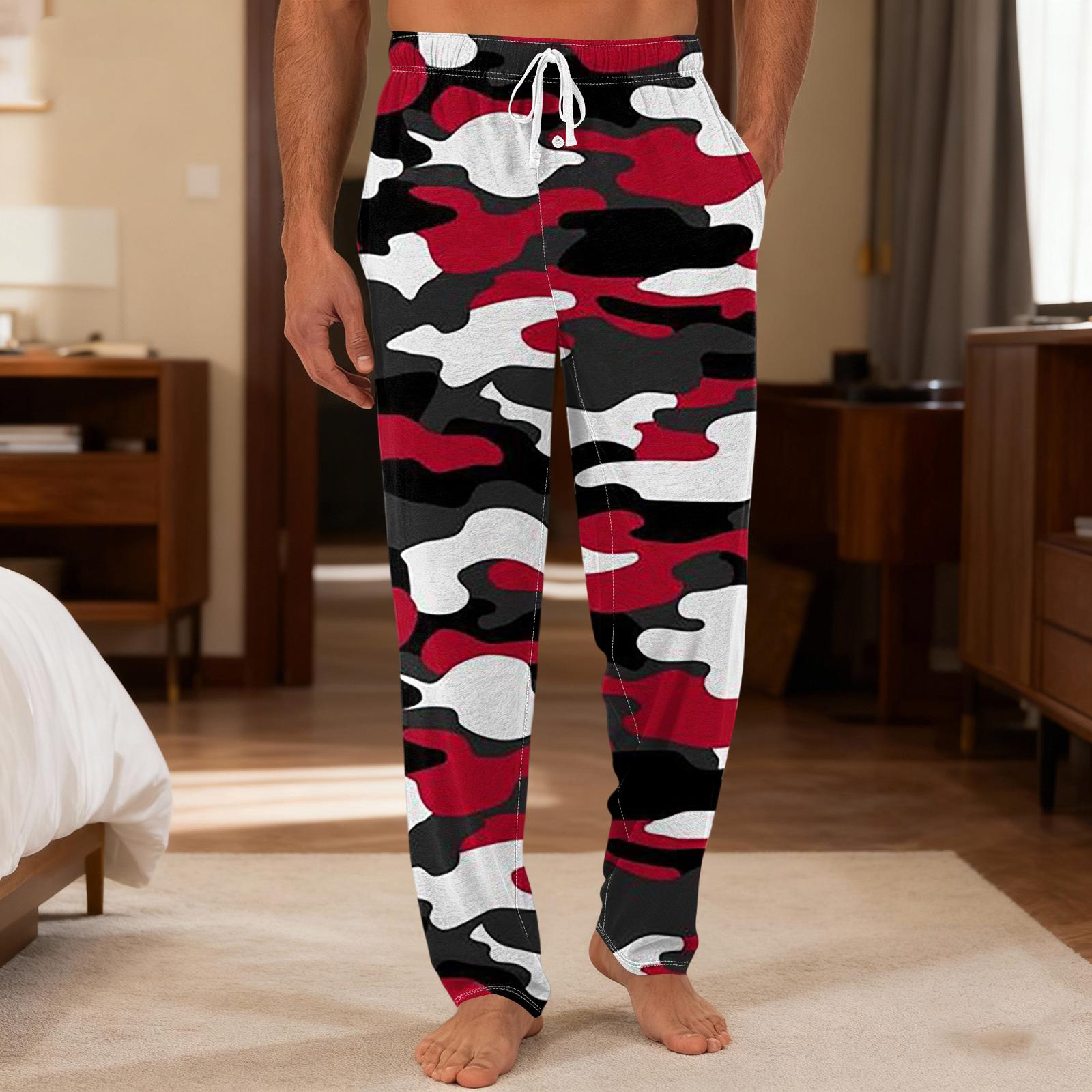 Чоловічі однотонні трикотажні повсякденні штани з кишенькою Домашні піжамні штани XL винний
Чоловічі однотонні трикотажні повсякденні штани з кишенькою Домашні піжамні штани XL винний