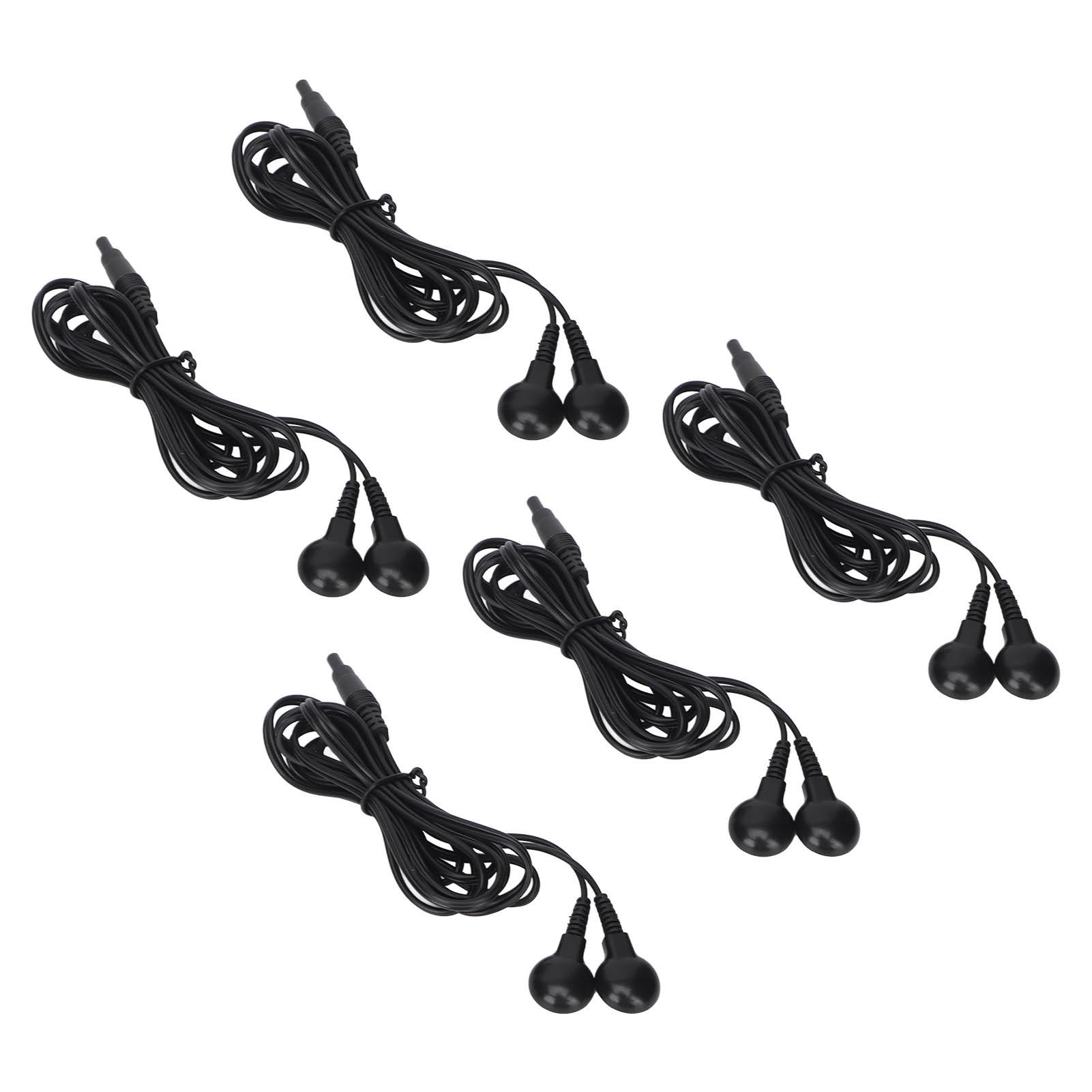 Electrode Wire 2.35mm Plug 2 Snap Connectors Portable TENS Unit Cable for Physiotherapy Machine 4.9ft 5pcs
Electrode Wire 2.35mm Plug 2 Snap Connectors Portable TENS Unit Cable for Physiotherapy Machine 4.9ft 5pcs