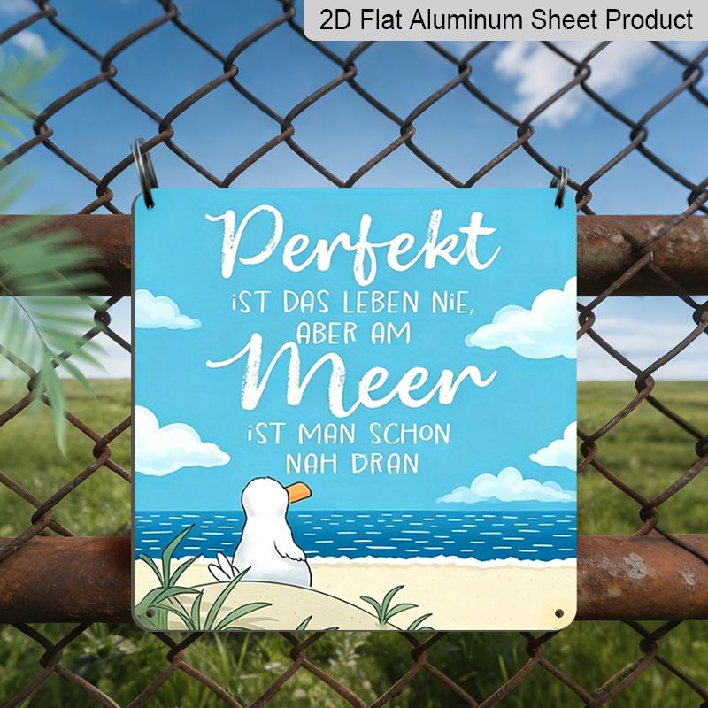 2D Flat 1pc, Vintage Metal Aluminum Plaque, Life Isn T Perfect, But It S Close To The Sea, Outdoor Wall Art, Relaxed Seaside Motto Sign, Coastal 20*20cm
2D Flat 1pc, Vintage Metal Aluminum Plaque, Life Isn T Perfect, But It S Close To The Sea, Outdoor Wall Art, Relaxed Seaside Motto Sign, Coastal 20*20cm