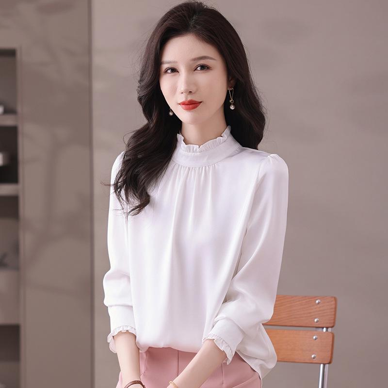 Chic Women s Faux Silk Long-Sleeve Blouse - Casual, Loose Fit for All Ages Medium білий
Chic Women s Faux Silk Long-Sleeve Blouse - Casual, Loose Fit for All Ages Medium білий