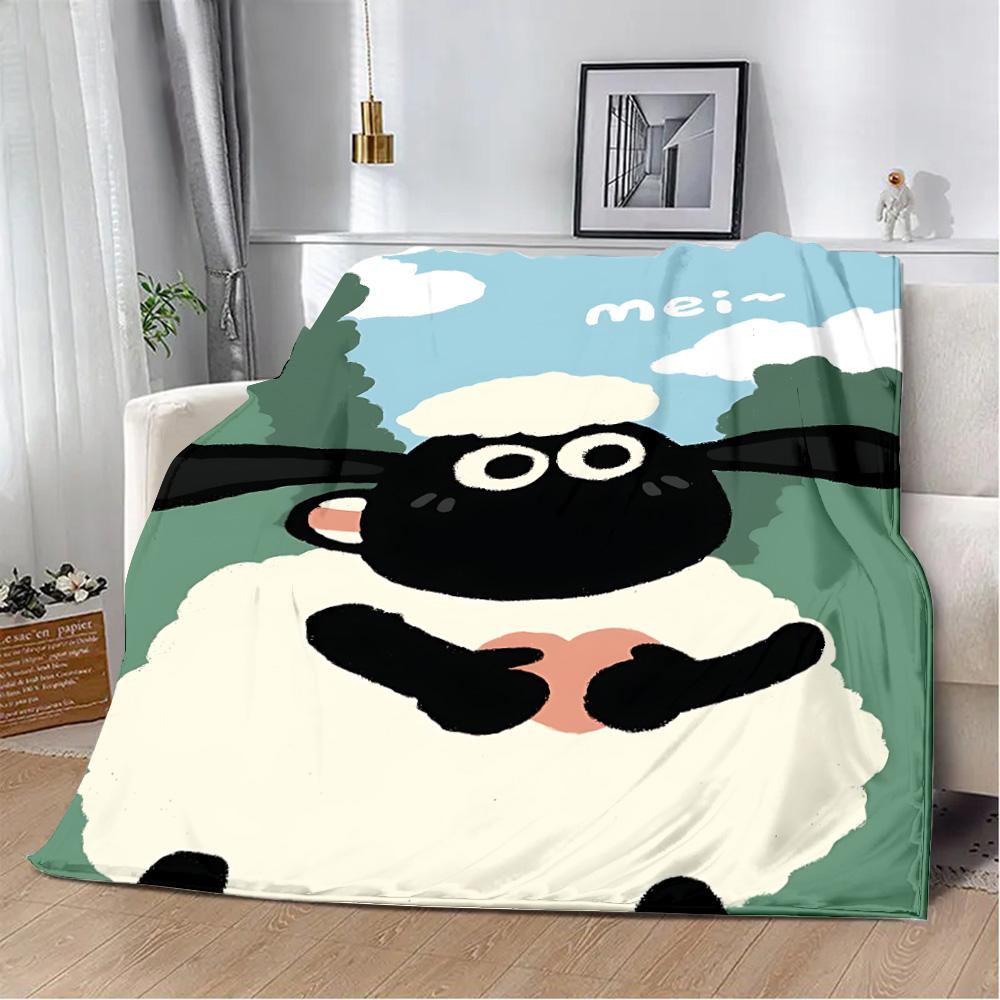 Cartoon the Sheeps Printed Blanket Picnic Blankets Warm Blanket Soft and S-shauns Comfortable Blanket Home Travel Birthday Gift 80x60in
Cartoon the Sheeps Printed Blanket Picnic Blankets Warm Blanket Soft and S-shauns Comfortable Blanket Home Travel Birthday Gift 80x60in