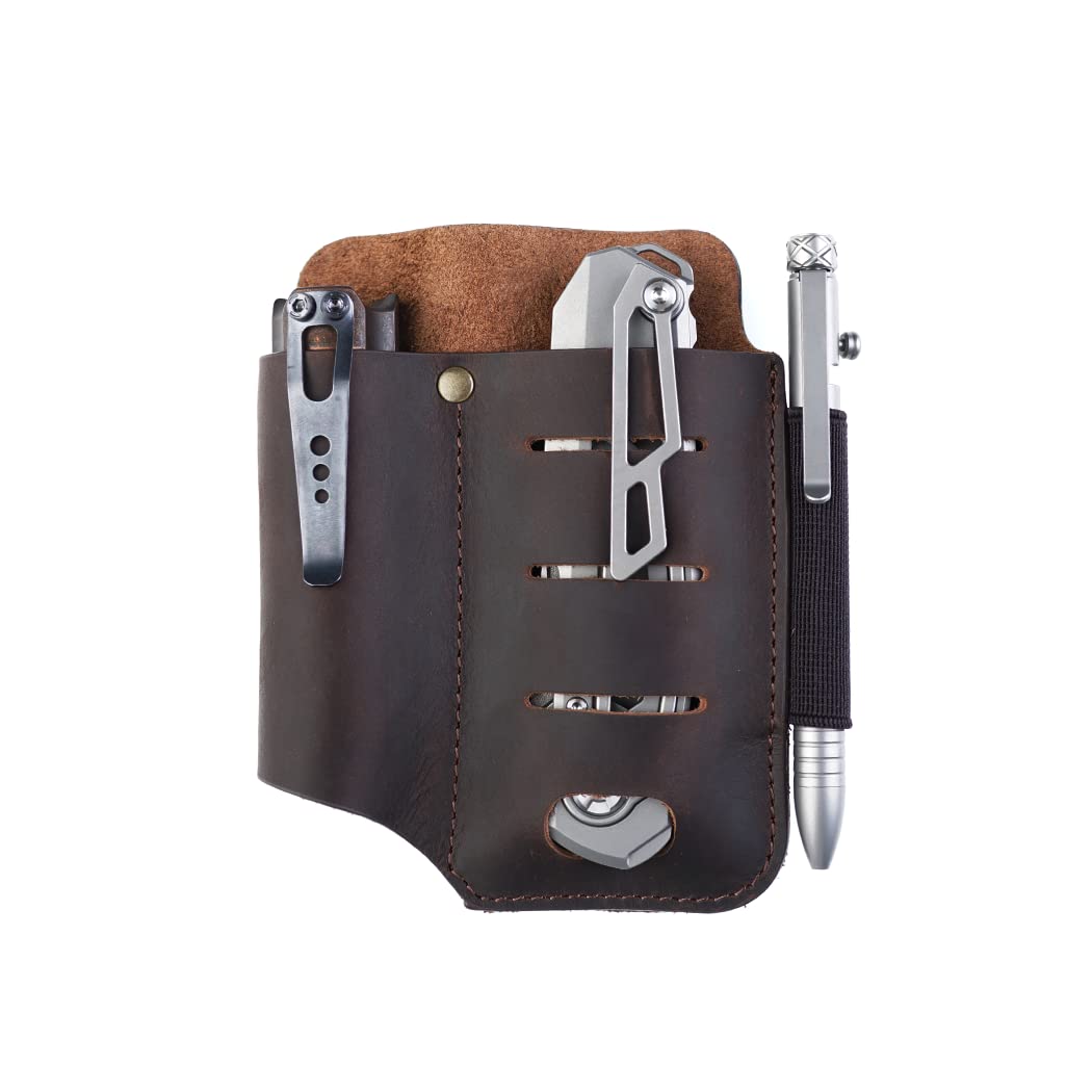 VIPERADE PJ15 EDC Leather Sheath, Flashlight HolsterPocket Knife SheathTactical Pen SheathLeatherman Multi Tool Sheath, Leather Sheath with Knife
VIPERADE PJ15 EDC Leather Sheath, Flashlight HolsterPocket Knife SheathTactical Pen SheathLeatherman Multi Tool Sheath, Leather Sheath with Knife