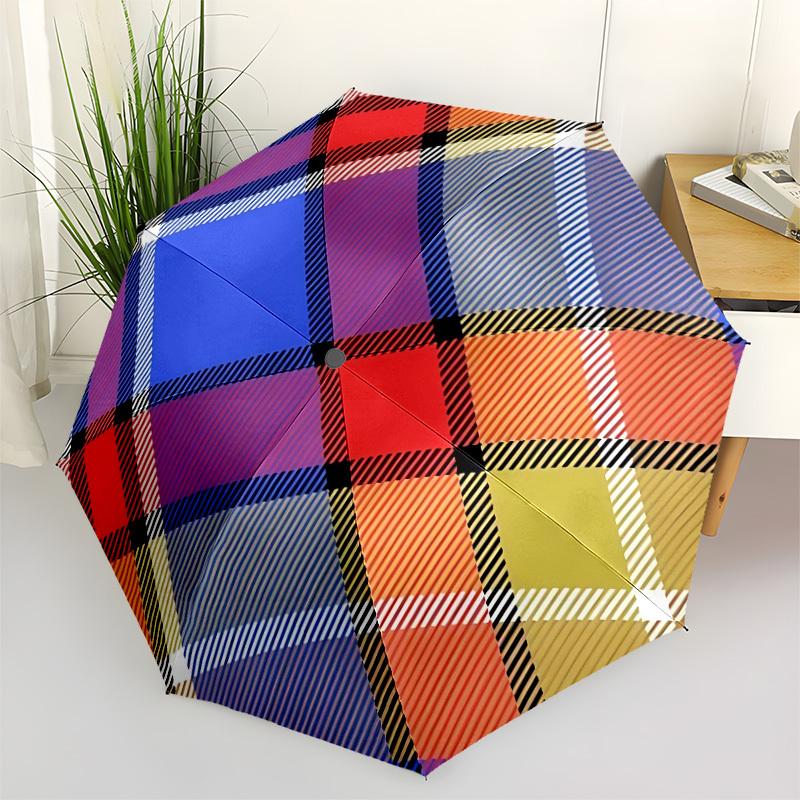 1pc Tartan Plaid Pattern Automatic Opening and Closing Folding Umbrella with 8 Iron Ribs - Portable, Foldable for Travel yy251124146
1pc Tartan Plaid Pattern Automatic Opening and Closing Folding Umbrella with 8 Iron Ribs - Portable, Foldable for Travel yy251124146