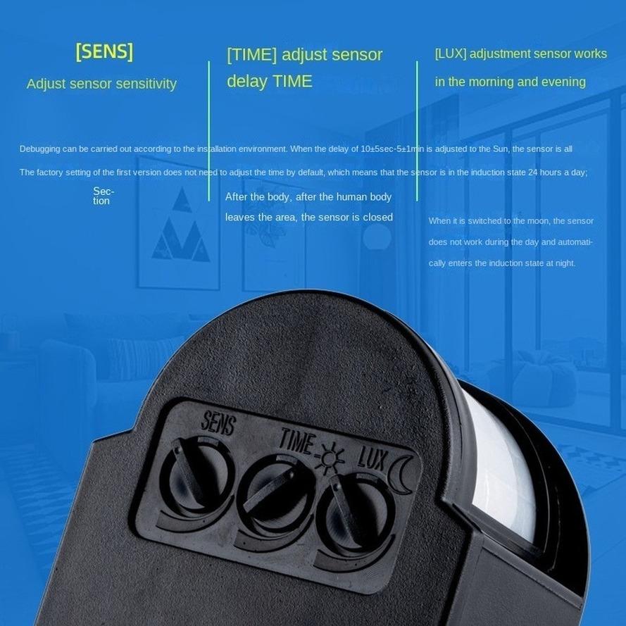 RnnTuu Motion Sensor Light Switch Outdoor AC 110V/220V Automatic Infrared 12V 24V PIR Motion Sensor Switch With LED Light
RnnTuu Motion Sensor Light Switch Outdoor AC 110V/220V Automatic Infrared 12V 24V PIR Motion Sensor Switch With LED Light