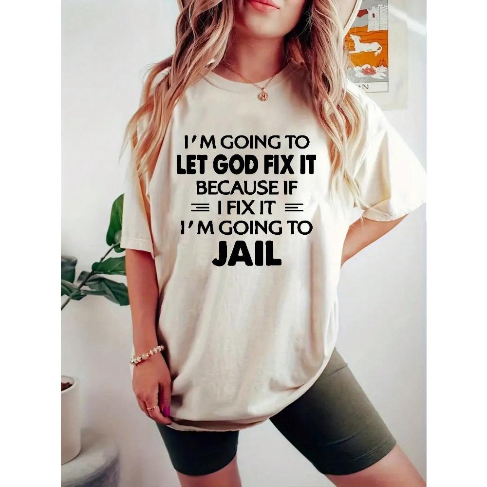 Large Size Women s Slogan Printed Round Neck Loose Short Sleeved Casual T-shirt, Suitable for Daily Commuting and Shopping 4XL
Large Size Women s Slogan Printed Round Neck Loose Short Sleeved Casual T-shirt, Suitable for Daily Commuting and Shopping 4XL