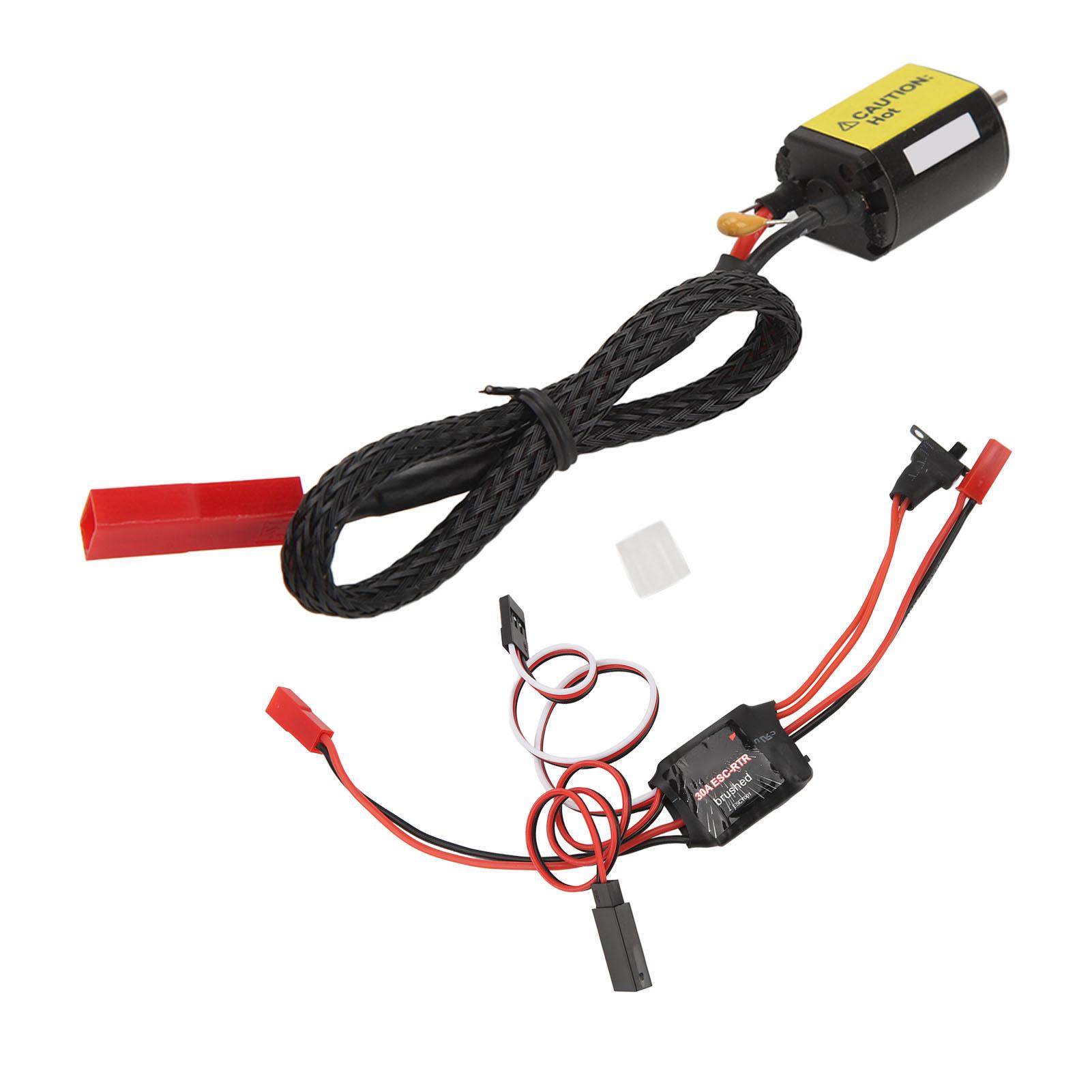 Rc Brushed Motor Esc Combo Low Noise High Torque 030 88T Brushed Motor and 30A Brushed Esc for RC
Rc Brushed Motor Esc Combo Low Noise High Torque 030 88T Brushed Motor and 30A Brushed Esc for RC