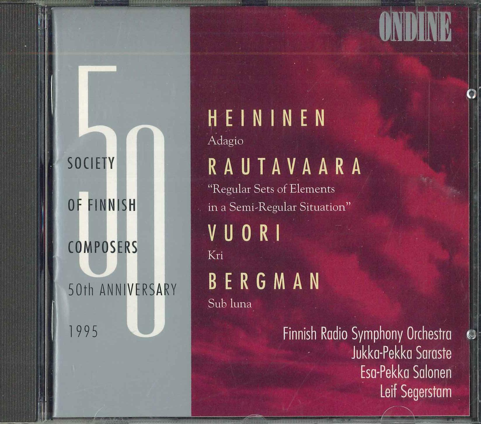 CD UKKA-PEKKA SARASTE, ESA-PEKKA SALON - Society Of Finnish Composers 50th A ODE8672 ONDINE Japan ObiClassical Used
CD UKKA-PEKKA SARASTE, ESA-PEKKA SALON - Society Of Finnish Composers 50th A ODE8672 ONDINE Japan ObiClassical Used
