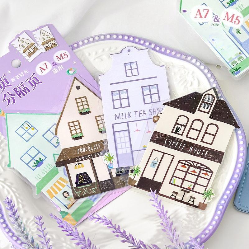 4pcs/set Mini M5 Size Scrapbook Journaling Separator Page Sweet Cartoon Anime House Series Waterproof Marker Page Kids Gift
4pcs/set Mini M5 Size Scrapbook Journaling Separator Page Sweet Cartoon Anime House Series Waterproof Marker Page Kids Gift