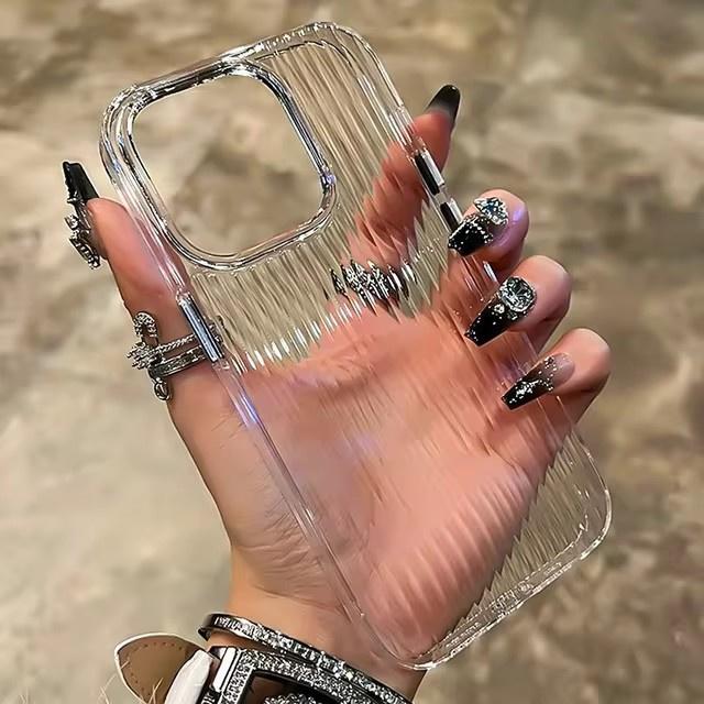 Slim Anti Yellow Corrugated Pattern Soft Clear Phone Case For iPhone 16 15 14 13 11 Pro Max Transparent Chic Back Cover For iPhone 14
Slim Anti Yellow Corrugated Pattern Soft Clear Phone Case For iPhone 16 15 14 13 11 Pro Max Transparent Chic Back Cover For iPhone 14